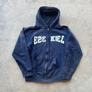 Ezekiel y2k zip up hoodie Spell out mens size L Large skate surf